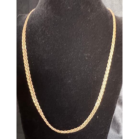 Rose Gold 24″ Rope Chain Necklace — Classic Twisted Link Fashion Chain  N115 - Picture 4 of 5